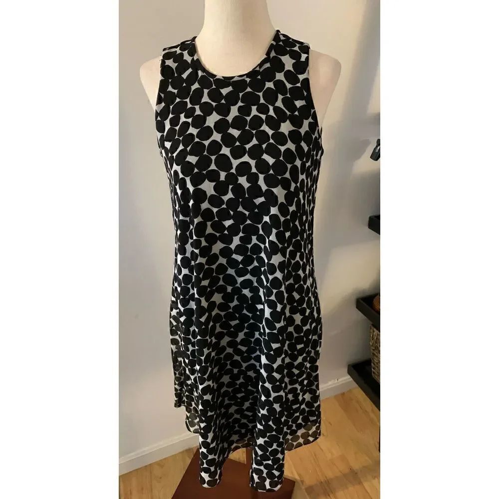 Calvin Klein black and white dress size 2